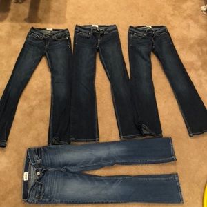 4 pair of Aeropostale jeans